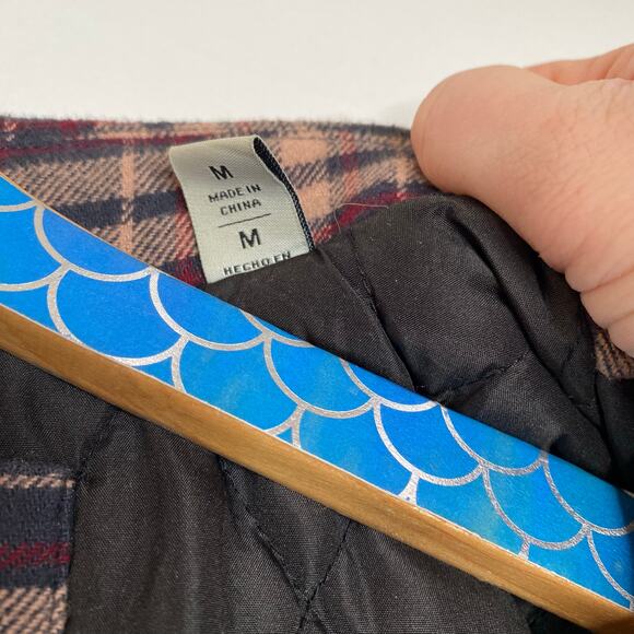 LEVIS Men’s Plaid Flannel Shacket Zip Snap Closure Lined Size Medium - Picture 8 of 11